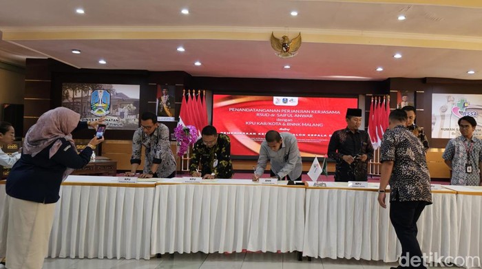 Penandatanganan Mou RSSA dengan 8 KPU untuk pemeriksaan kesehatan