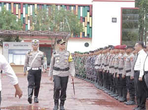 Polres Kutai Timur Gelar Apel Pasukan untuk Pengamanan Pilkada 2024