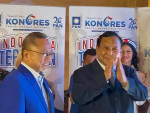 Presiden Terpilih Prabowo Subianto Hadiri Kongres ke-6 PAN