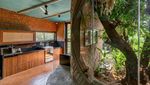 Penampakan Rumah Meliuk di Tengah Hutan yang Dibangun Pakai Material Bekas