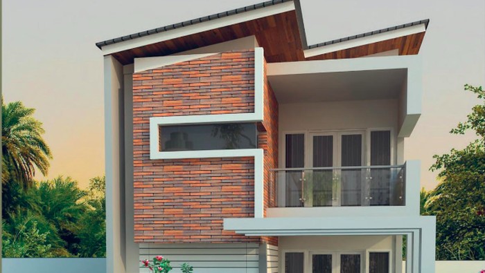 Rumah mungil dua lantai