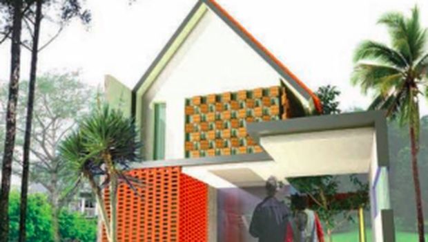Rumah mungil dua lantai