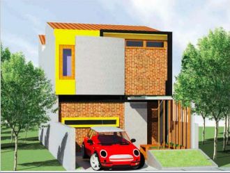 Rumah mungil dua lantai