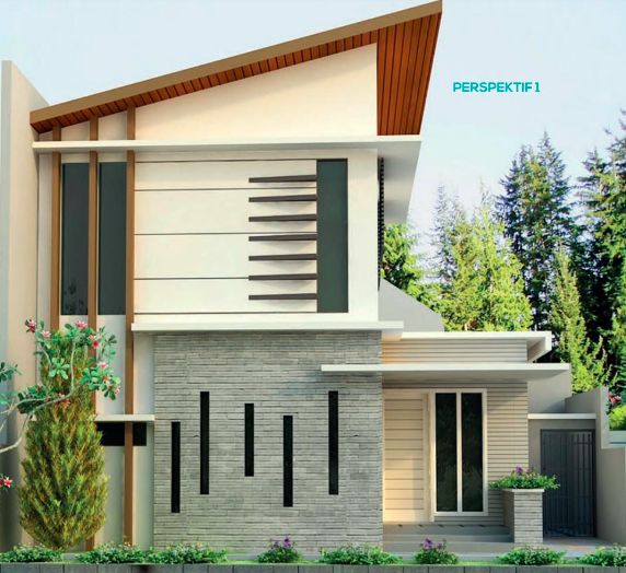 Rumah mungil dua lantai