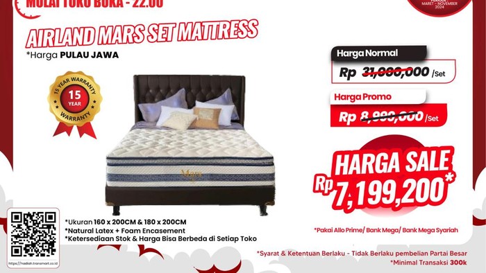Serbu! Beli Tempat Tidur di Transmart Full Day Sale Diskon Puluhan Juta