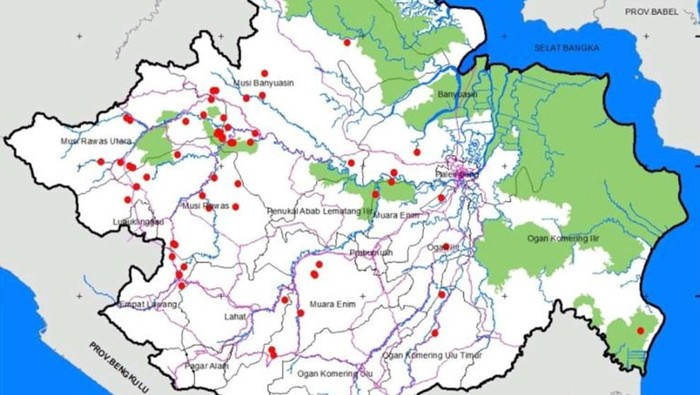 Berdasarkan data Lembaga Penerbangan dan Antariksa Nasional (Lapan) di wilayah Sumsel tercatat sepanjang 1-24 Agustus ada 682 hotspot yang terpantau.