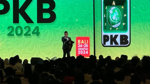 Cak Imin di penutupan Muktamar PKB (Dwi/detikcom)