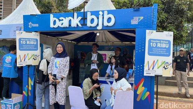 Jajan di West Java Festival 2024 bisa dapat potongan harga dengan menggunakan Digicash dari bank bjb.
