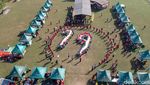 Warga Sidoarjo Bentangkan Bendera 79 Meter Peringati HUT RI