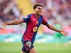 Lamine Yamal juga terus gacor, pemain berusia 17 tahun itu sudah catatkan empat gol dan lima assist (Getty Images)