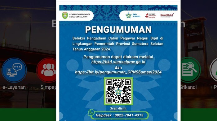 Link formasi CPNS Sumsel 2024