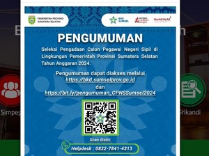 Link Formasi CPNS Sumsel 2024 Lengkap Kriteria dan Syarat Pendaftaran