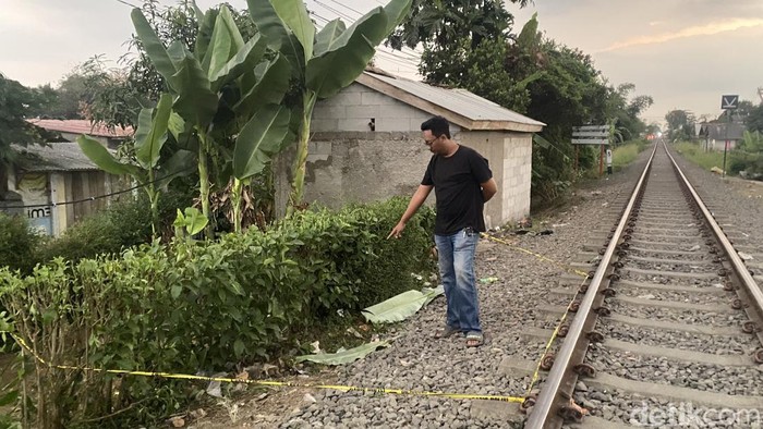 Lokasi kuris tertabrak KA di Sukabumi