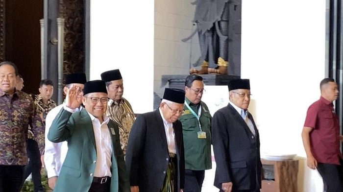 Wakil Presiden Ma'ruf Amin Saksikan Puncak Perhelatan PKB, Bertemu Ketua Umum Cak Imin dan Rais Aam Said Aqil