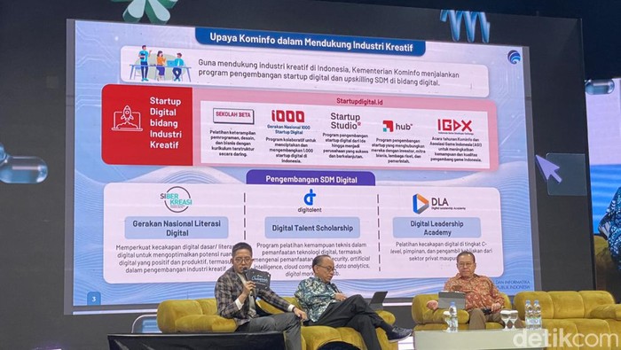 Menteri Komunikasi dan Informatika (Menkominfo) Budi Arie Setiadi di Acara Creativepreneur Summit 2024 di JCC Senayan Jakarta