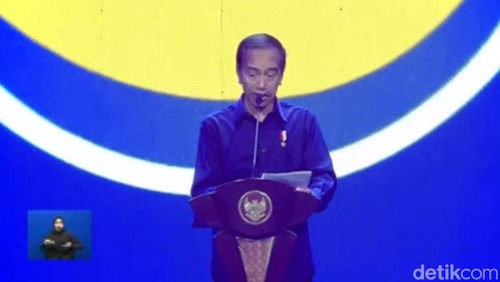 Presiden Jokowi di Kongres NasDem
