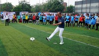 Menteri Perindustrian Agus Gumiwang Kartasasmita membuka secara resmi acara Menperin cup mini soccer untuk mempererat persahabatan antar media dan pengusaha yang digelar oleh Forum Wartawan Industri (Forwin).