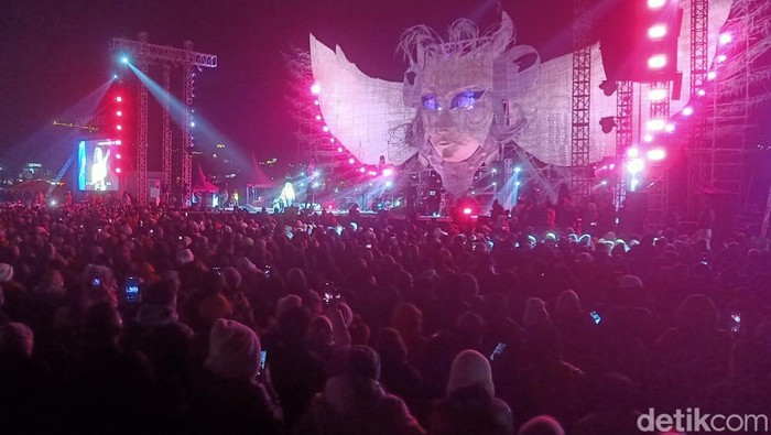 Ribuan penonton memadati Jazz Atas Awan yang merupakan rangkaian Dieng Culture Festival, Sabtu (25/8/20240.