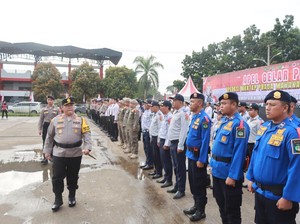 Siap Amankan Pilkada, Polres Kukar Gelar Apel Praja Mahakam 2024-2025