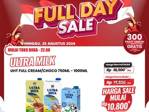 Cuma di Transmart Full Day Sale Susu UHT Besar Mulai dari Rp 10 Ribuan