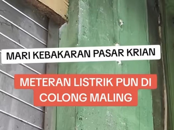 Video viral meteran listrik dicolong