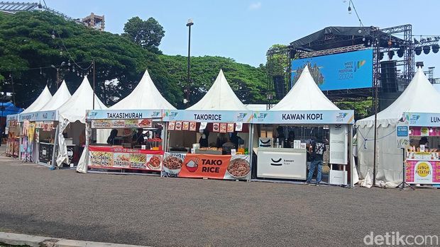 Fasilitas di West Java Festival 2024.