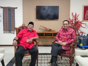 Djarot Ungkap Alasan Anies Bertemu Rano Karno di DPP PDIP