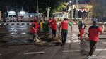 Potret Kondisi Depan Balai Kota Semarang Usai Jadi Sasaran Aksi Mahasiswa