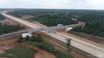 Foto Udara Tol Pertama Penyambung Sumsel-Jambi yang Kelar Bulan Ini