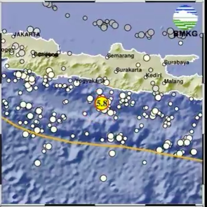 Gempa Yogyakarta M 5,8 26 Agustus 2024. (BMKG)