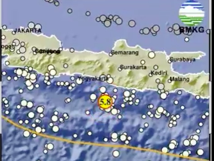 Gempa Yogyakarta M 5,8 26 Agustus 2024. (BMKG)