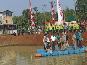 Heru Budi Tinjau Proyek Embung Bangkong 1 dan 2: Bisa Atasi Banjir
