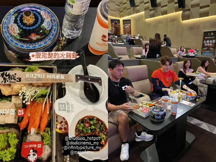 Pengalaman unik makan hot pot di bioskop