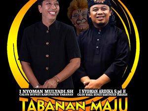 Tantang Sanjaya-Dirga di Tabanan, Mulyadi-Sengap Daftar ke KPU 28 Agustus