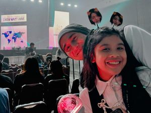 Gemasnya Vino G. Bastian Temani Anaknya Nonton Konser IVE  #IVEinJKT2024