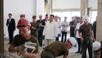Momen Kim Jong Un Kunjungi Konstruksi Pabrik Industri di Korut