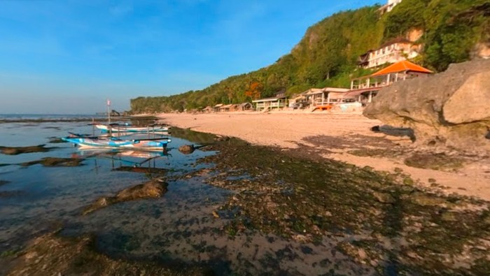 Pantai Thomas, Desa Pecatu, Badung. (Tangkapan layar Google Maps)