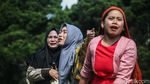 Pedagang di Puncak Histeris Lihat Kiosnya Dibongkar