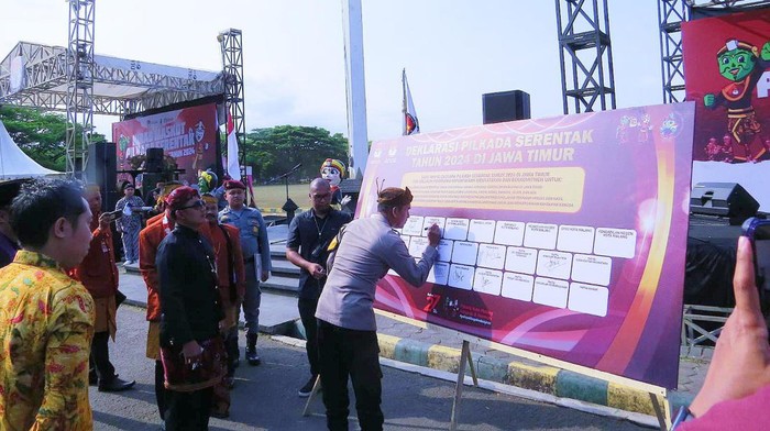 Penandatanganan deklarasi Pilkada 2024 di Kota Malang