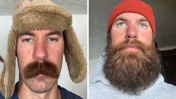 Lebih cocok pakai kumis atau janggut? Foto: Youngadultdavebaby via Bored Panda