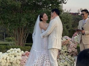 Foto Pernikahan Mewah Clarissa Tanoesoedibjo di Amerika, Cantik Bergaun Putih