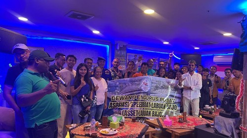 Peserta pemilihan pengurus Asosiasi Speedboat (Asset) Labuan Bajo, Manggarai Barat, Senin (26/8/2024).