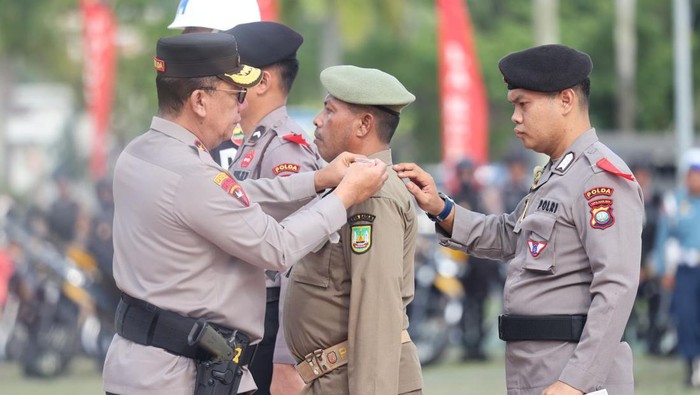 Polda Kepri libatkan 11.853 personel gabungan untuk amankan pilkada serentak.(Foto: Dok Polda Kepri)