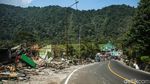 Penampakan Lapak PKL Puncak Rata dengan Tanah Usai Ditertibkan