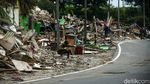 Penampakan Lapak PKL Puncak Rata dengan Tanah Usai Ditertibkan