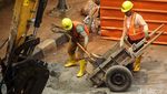 Proyek Perbaikan Utilitas dan Trotoar di Pancoran Terus Dikebut