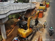 Proyek Perbaikan Utilitas dan Trotoar di Pancoran Terus Dikebut