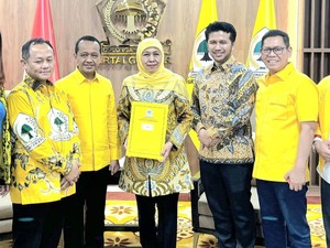 Tak Terlena Survei, Golkar Targetkan Khofifah-Emil Menang 70% di Jatim