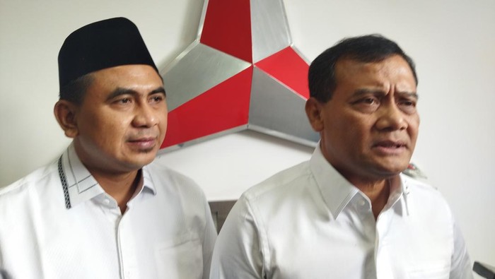 Ahmad Luthfi dan Taj Yasin di kantor DPP Partai Demokrat, Jakarta Pusat, Selasa (27/8/2024).