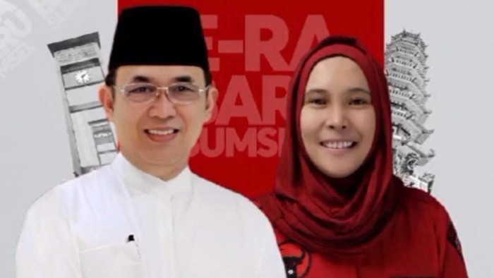 Bakal Calon Gubernur Sumsel dan Wakil Gubernur Sumsel Eddy Santana -Riezky Aprilia